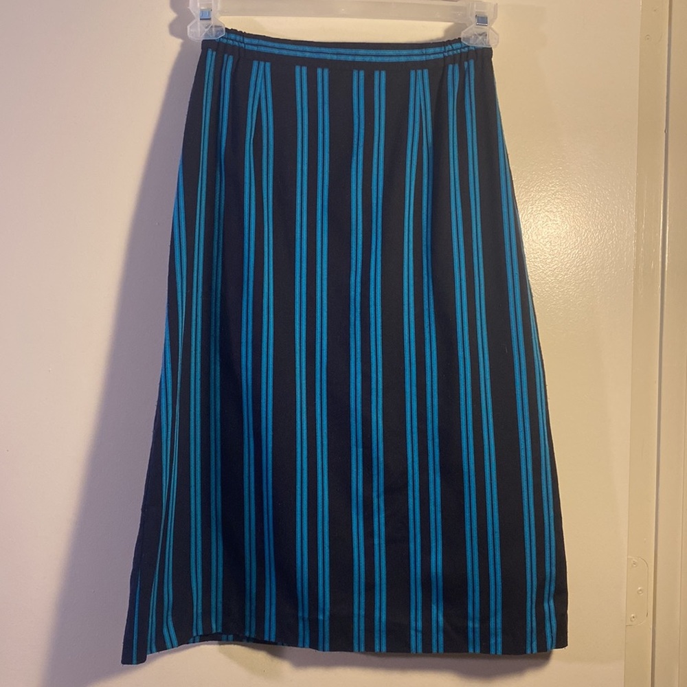 Country Suburbans Vintage Striped Skirt